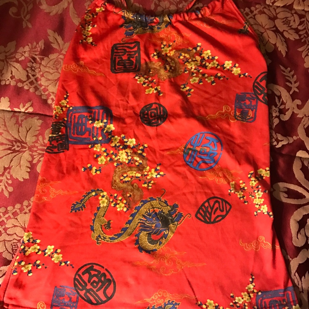 Vintage Chinese print Top